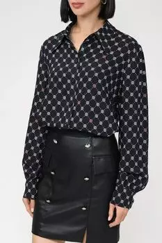 Блуза с принтом бренда BELUCCI