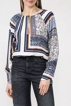 Блуза с принтом из вискозы Rinascimento