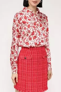 Блуза с растительным принтом Emme Marella