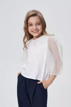 Блуза с рукавами из органзы Choupette