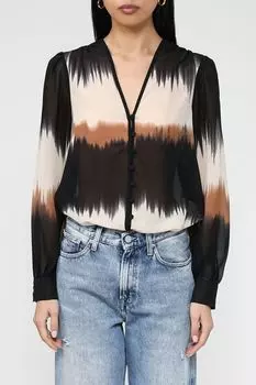 Блуза с V-вырезом и принтом OVS