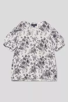 Блуза с v-вырезом и принтом OVS