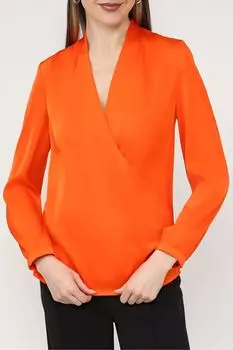 Блуза с V-вырезом и запахом Calvin Klein