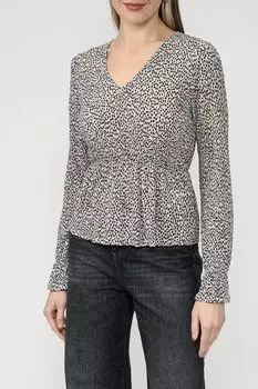 Блуза с V-вырезом приталенная OVS