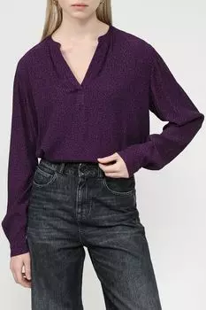 Блуза с V-вырезом с принтом Esprit Casual