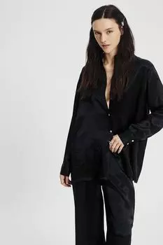 Блуза с воротником стойкой Nume