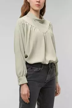 Блуза с воротником-стойкой Paola Ray