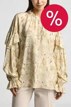 Блуза свободного кроя с рюшами BELUCCI