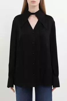 Блуза свободного кроя с вырезом на груди SABRINA SCALA