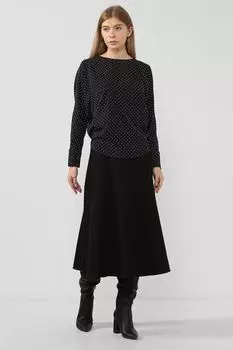 Блуза свободного кроя в горох Paola Ray