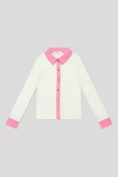 Блуза трикотажная с контрастными деталями Choupette