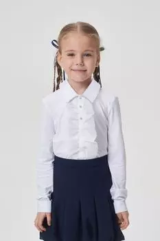 Блуза трикотажная с оборкой на планке Choupette