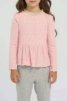 Блуза трикотажная с отделкой рюшами Choupette