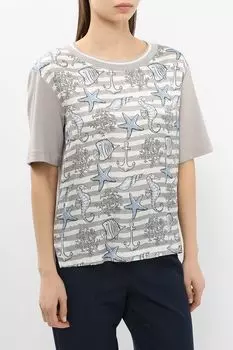 Блуза трикотажная с принтом Auranna