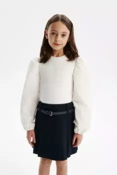 Блуза трикотажная с пышным рукавом Silver Spoon