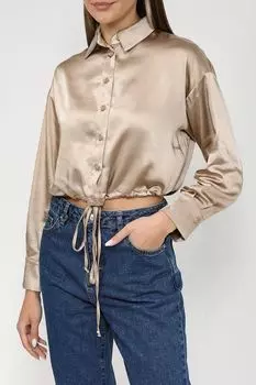 Блуза укороченного кроя на кулиске Ipekyol