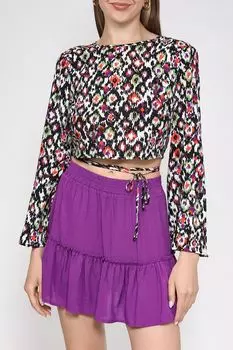 Блуза укороченного кроя с поясом Baby Angel