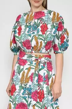 Блуза укороченного кроя с пышными рукавами OVS