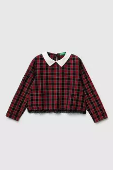 Блуза в клетку Benetton