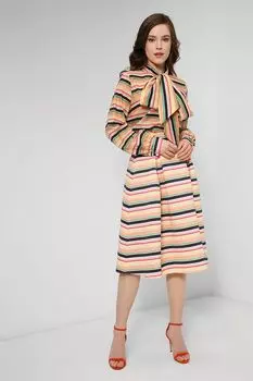 Блуза в полоску с воротником аскот BELUCCI