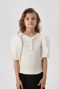 Блузка хлопковая с пышным рукавом Choupette