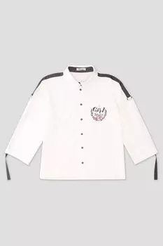 Блузка с нашивкой и отделкой лентой Choupette