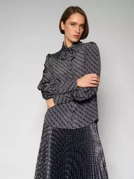 Блузка с поясом и принтом ARABESQUE GLOW ELEGANZZA