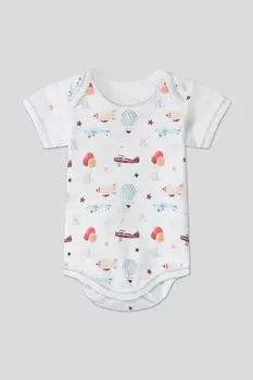 Боди хлопковое с принтом Aspaya