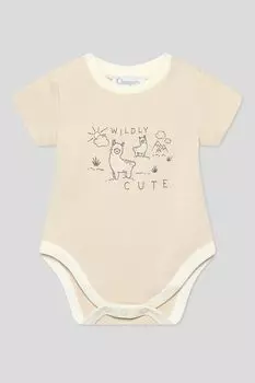 Боди хлопковое с принтом Choupette