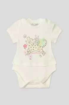 Боди хлопковое с принтом Choupette