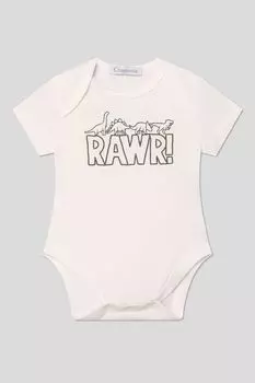 Боди хлопковое с принтом Choupette