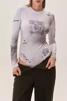 Боди с принтом Na Rayone EVE&ESTHER