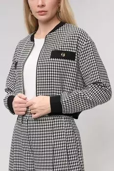 Бомбер с принтом гусиная лапка TWINSET