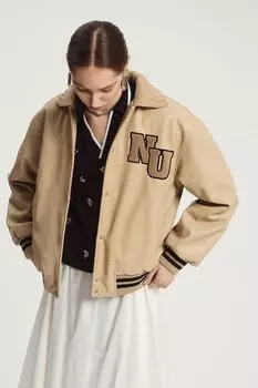 Бомбер с принтом Nume