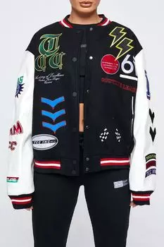 Бомбер с принтом The Couture Club