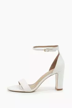 Босоножки кожаные на каблуке с ремешком Abricot