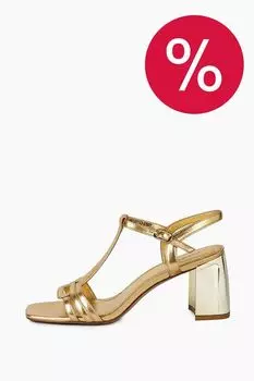 Босоножки кожаные на каблуке MYSA