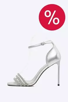 Босоножки кожаные на каблуке VITACCI