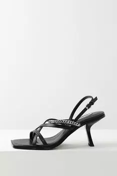 Босоножки кожаные с ремешками Karl Lagerfeld