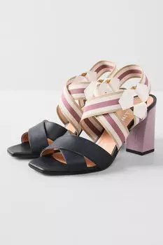 Босоножки с эластичными ремешками POLLINI