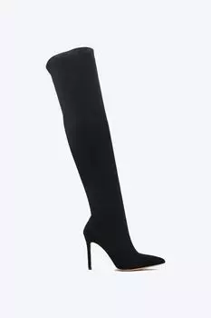 Ботфорты с высоким голенищем велюровые VITACCI