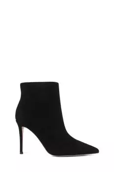 Ботильоны из велюра на каблуке Abricot