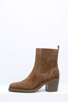 Ботильоны замшевые с эластичными вставками Ever be