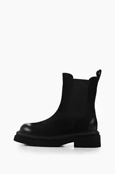 Ботинки из нубука с эластичными вставками Abricot