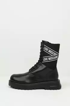 Ботинки комбинированные с логотипом Love Moschino