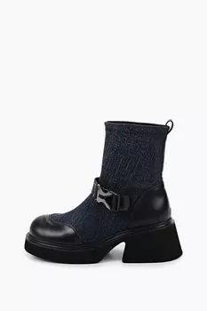 Ботинки комбинированные с пряжкой Abricot