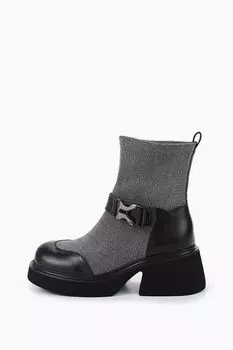 Ботинки комбинированные с пряжкой Abricot