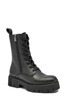 Ботинки кожаные на молнии HUGO