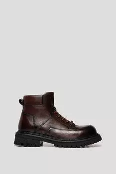 Ботинки кожаные на шнуровке VITACCI