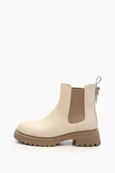 Ботинки кожаные с эластичными вставками Abricot